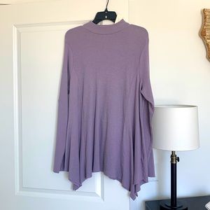 Anthropologie Lavender Long Sleeve Thermal, NWT, Size L